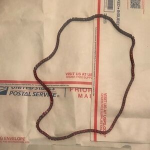 Men’s Tennis Chain Necklace Red CZ Stones -Real Stainless Steel 316 6mm-28”